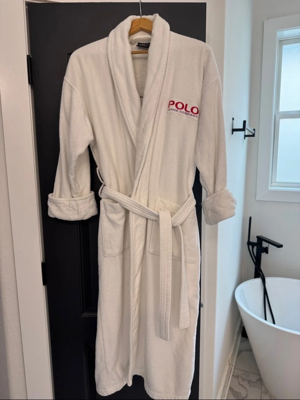 Polo by Ralph Lauren White Plush Robe